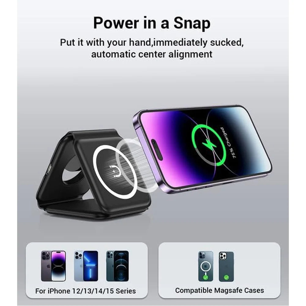 PurePick 3-in-1 Magnetic Wireless Charger