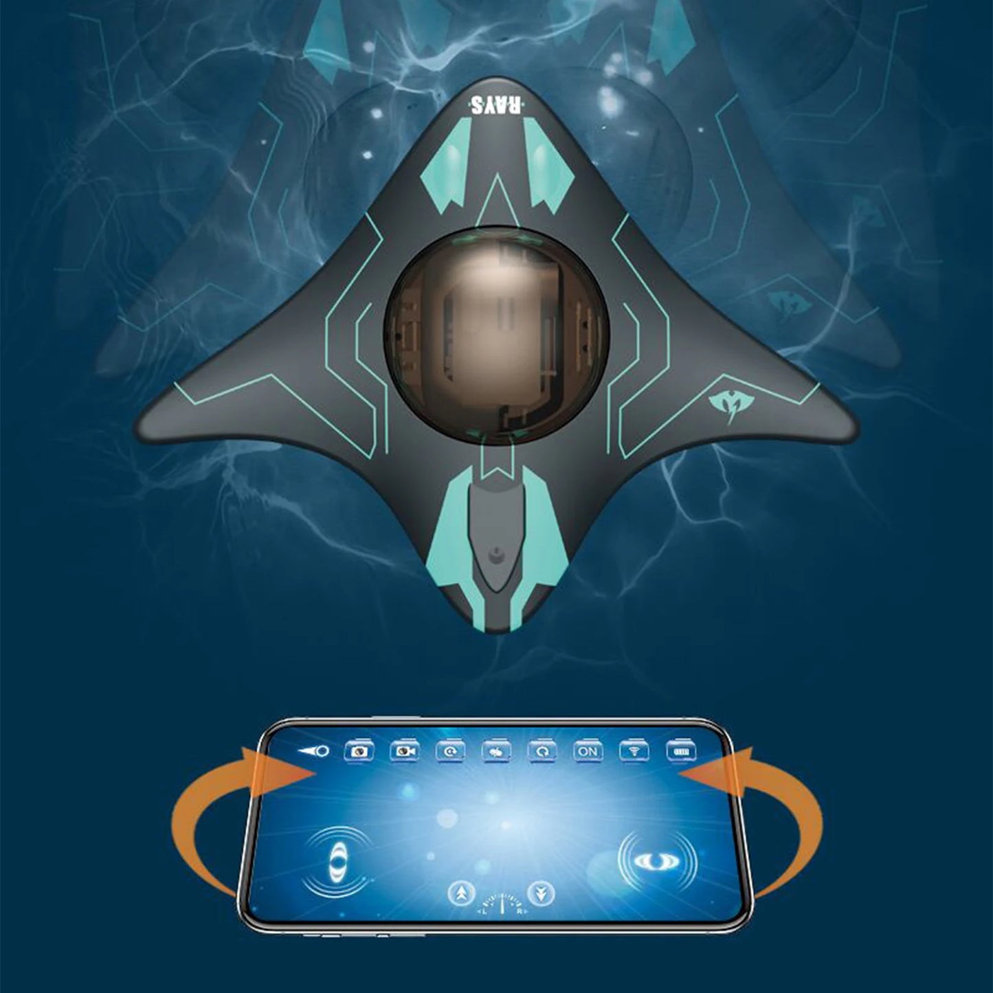 PurePick HydroDive – Mini WiFi RC Submarine