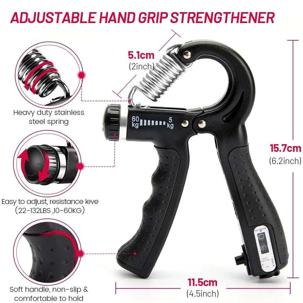 PurePick GripPro – 5-in-1 Hand Grip & Forearm Strengthener Kit