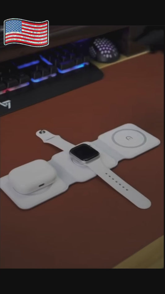 PurePick 3-in-1 Magnetic Wireless Charger